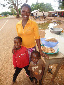 Patience and her children Michelle and Rainy