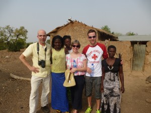 Outside the Zambo Weavers house