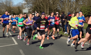 Still going strong at the 4 mile mark!
